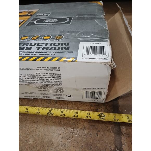 STORAGE BOX For 2014 Toy State CAT Caterpillar Construction Express Train Empty - Picture 16 of 16